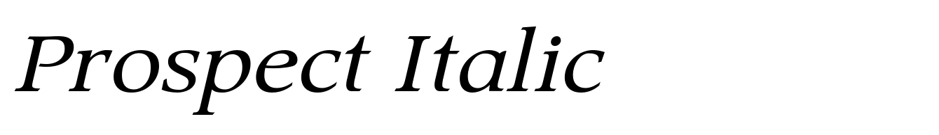 Prospect Italic
